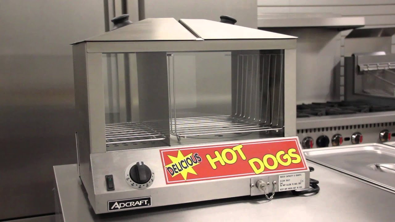Adcraft Hot Dog Steamer 120V, 1200W