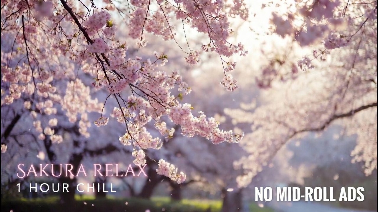 Sakura My Soul 🌸 – No Mid-Roll Ads / 1 Hour Jazz & Lo-Fi Hip Hop for Relax & Focus