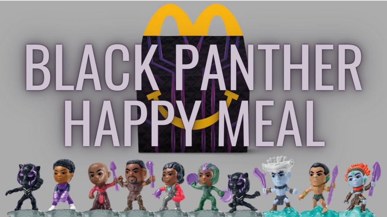 BLACK PANTHER MCDONALDS HAPPY MEAL TOYS #blackpanther