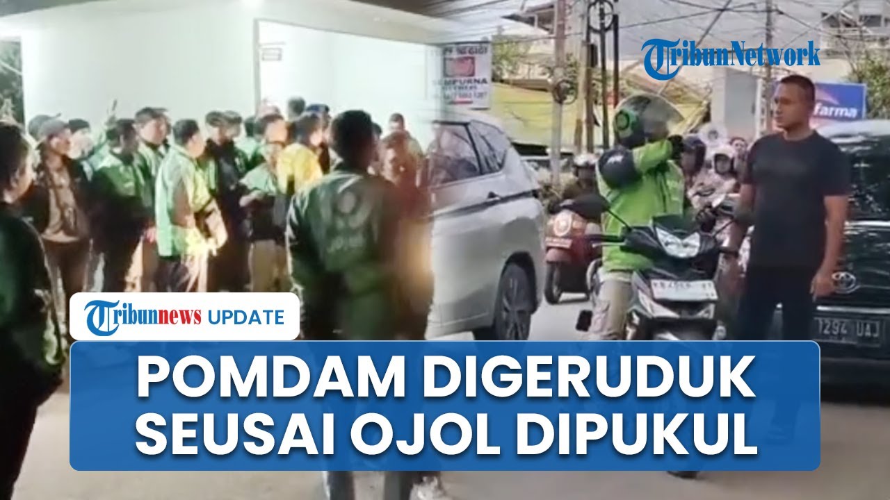 Rekan Dipukul hingga Patah Hidung oleh Oknum TNI, Ratusan Ojol Geruduk Mapomdam Tanjungpura