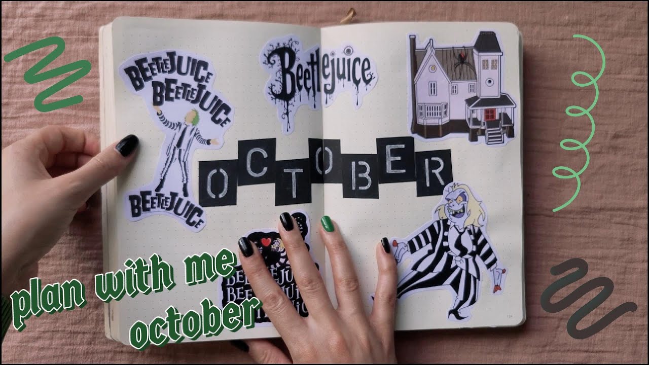 Plan With Me : October 2024 Bullet Journal Set Up