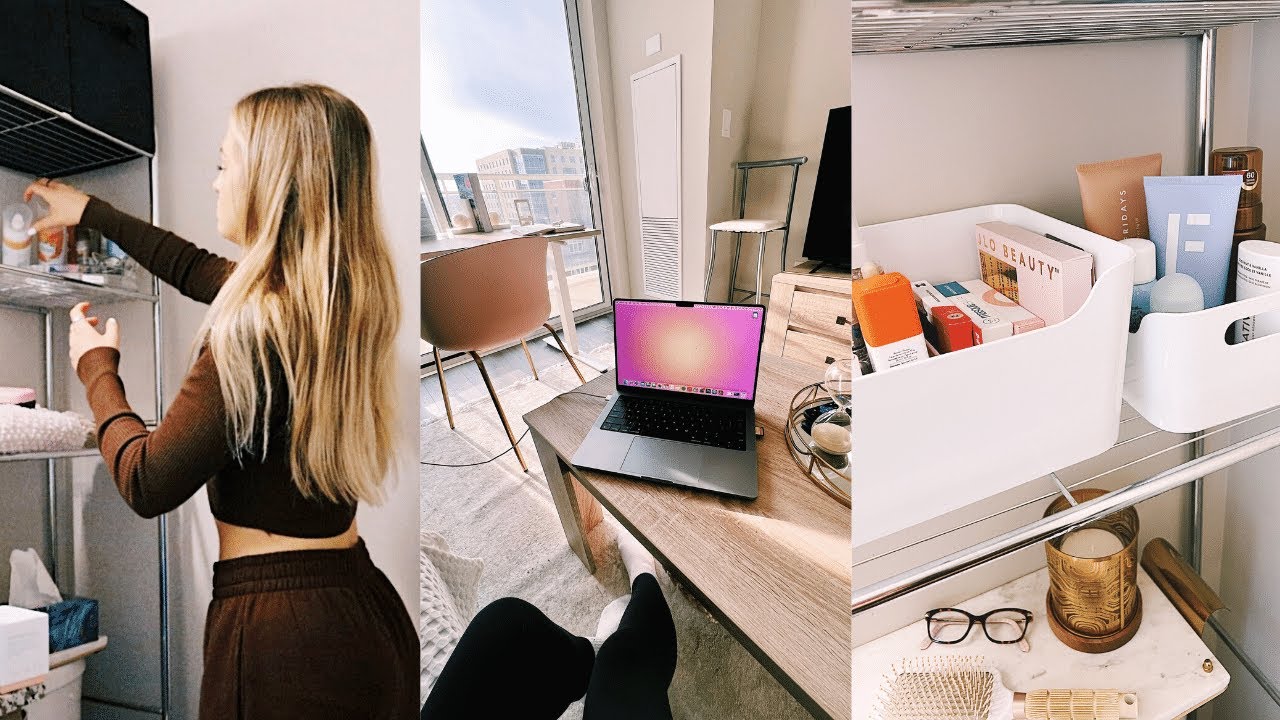 ORGANIZING my life in college! | de-clutter with me