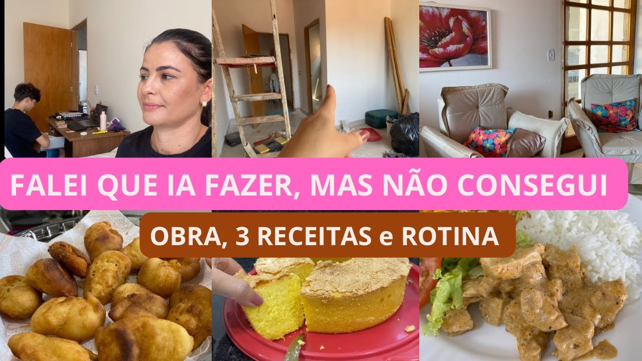 Rotina Real, Morando na Obra, muitas receitas, organização da cozinha e atualizações. Vlog😘😘.