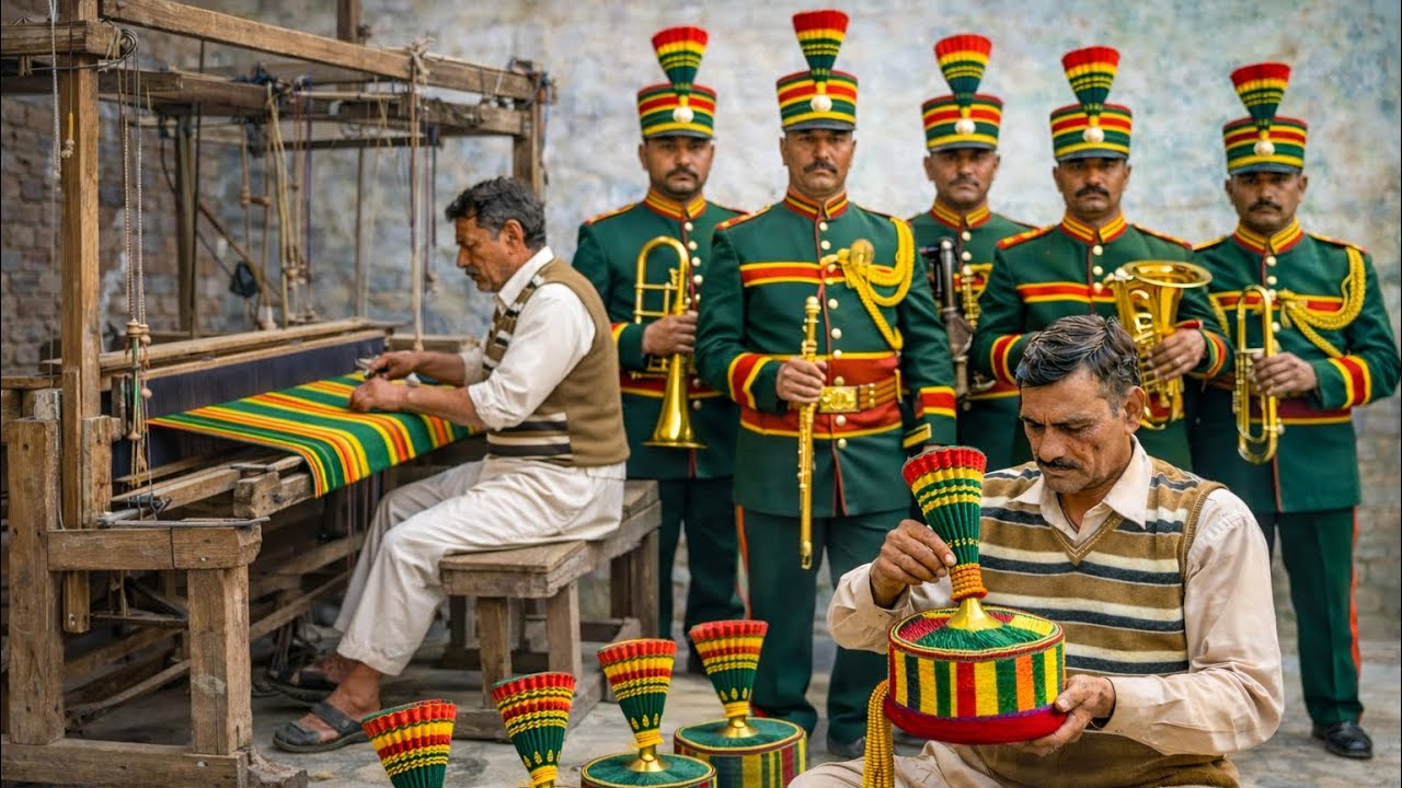 A Rare Handcrafted Process: Weaving Cloth & Creating Bandmaster Shako
