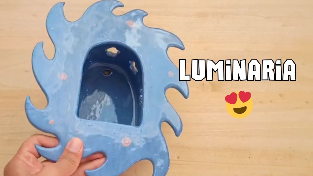 Acompañame a hacer esta hermosa LUMINARIA de CERÁMICA 😍​
