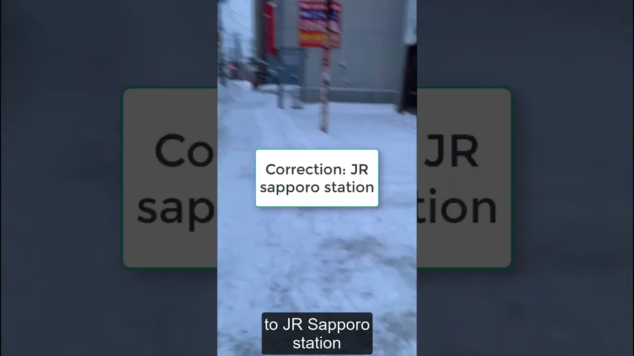 Super Snowy Early Morning Walk to Subway in Sapporo (eng sub) #sapporosnowfestival #asahikawa