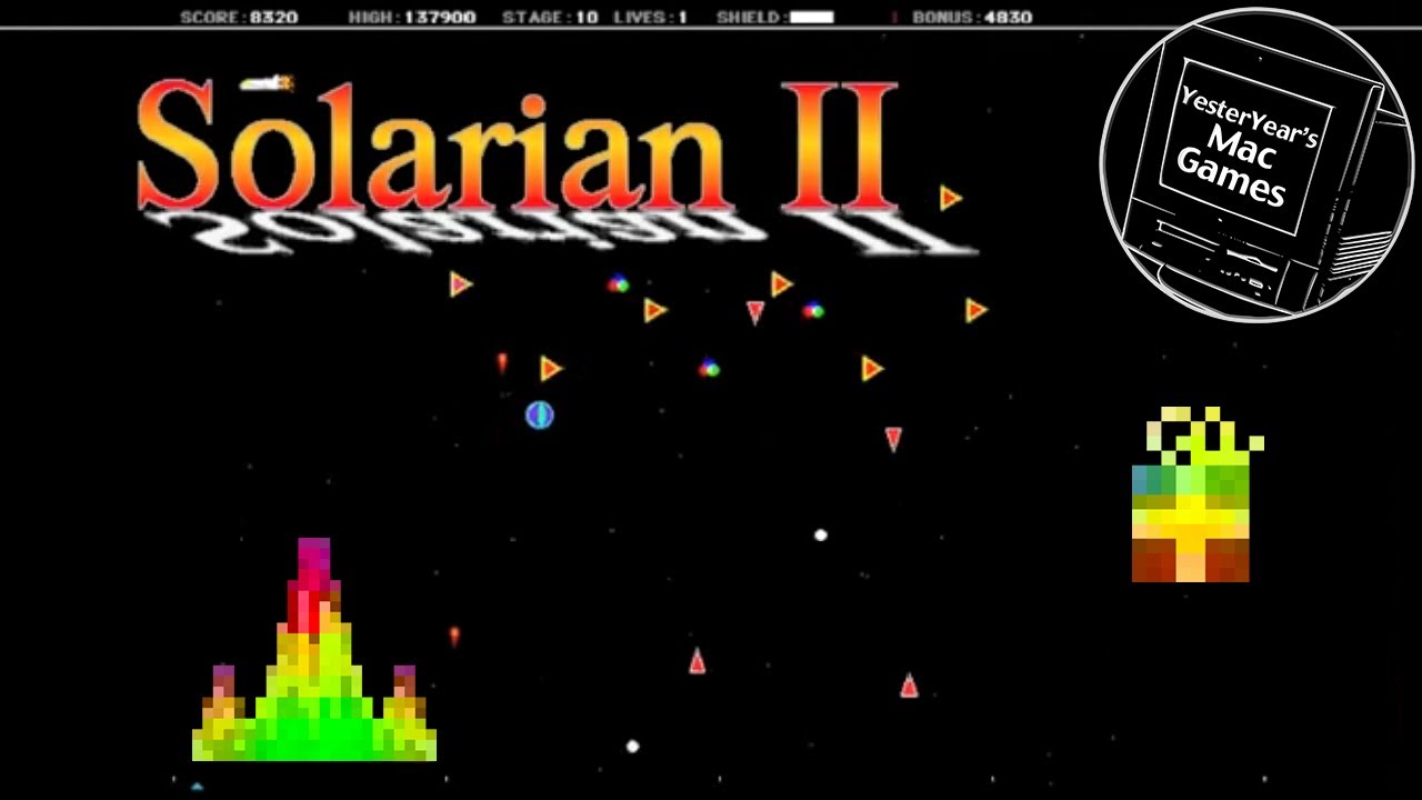 Solarian II - The Definitive Space Invaders Clone for Classic Macintosh and Mac Emulators