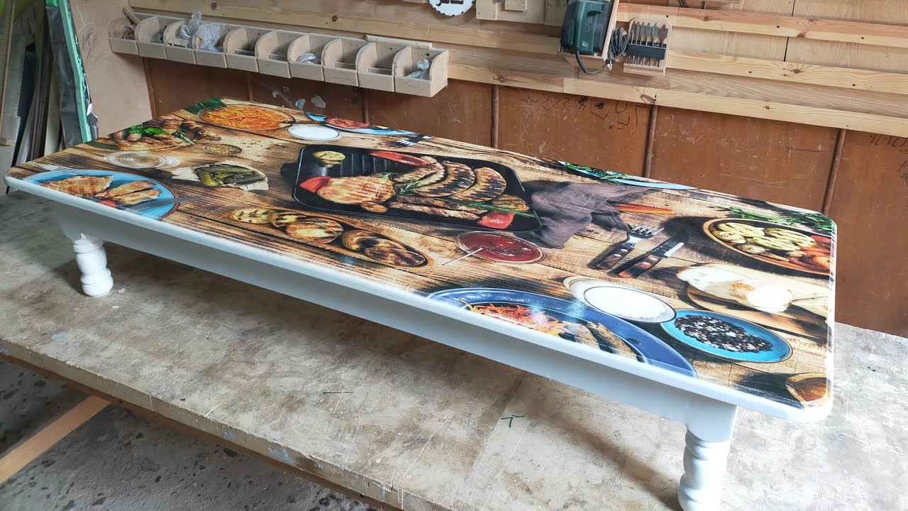 كيفيه تصنيع طبليه او طاوله طعام خشب #طبليه_طاولة_طعام_خشب