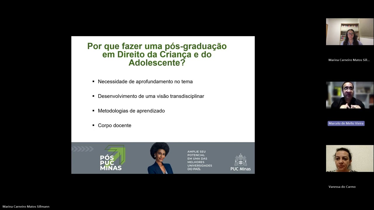 Palestra de Apresentação da pós em Direito da Criança e do Adolescente