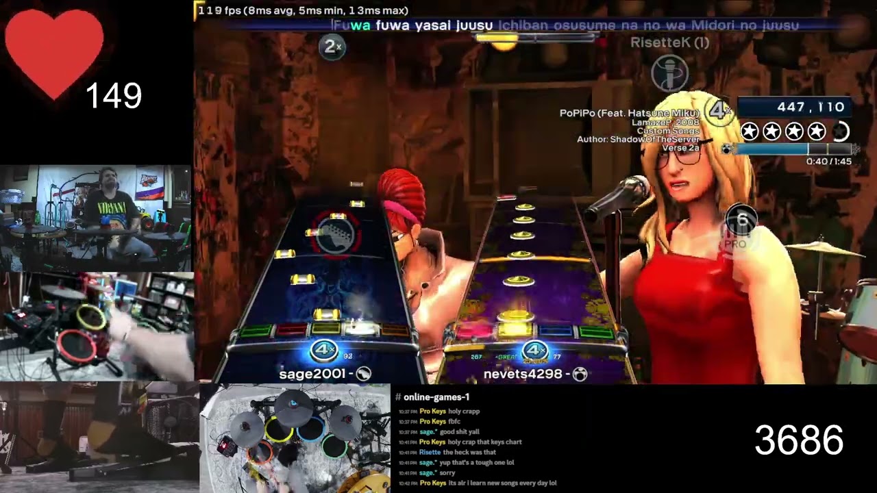 Popipo by LamazeP - Full Band Gold 1s Rock Band 3 Deluxe RPCS3