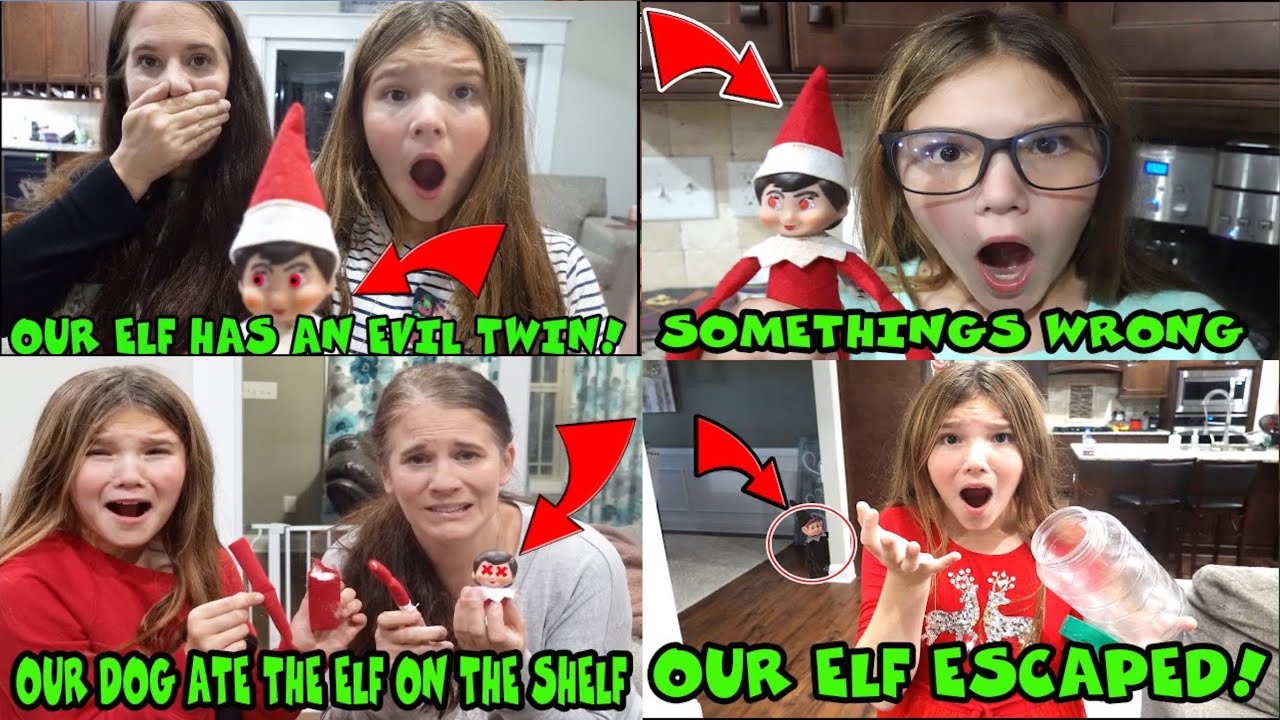 Evil Elf On The Shelf Twin The Movie! Elf Escaped Quarantine | My Dog At My Elf | Somethings Wrong