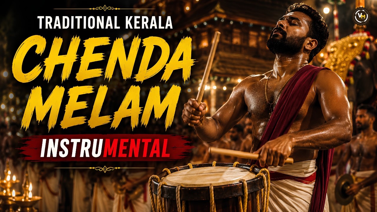 Kerala Chenda Melam🔥 Powerful Temple Festival Instrumental - Vaanees Music