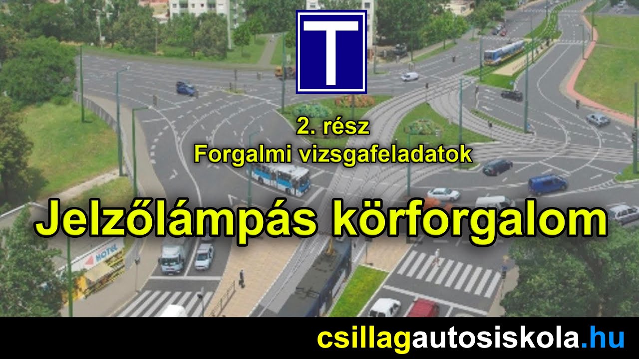 K&ouml;rforgalom - Csillag Aut&oacute;siskola Oktat&oacute;vide&oacute; sorozat 2. r&eacute;sz / Forgalmi vizsga
