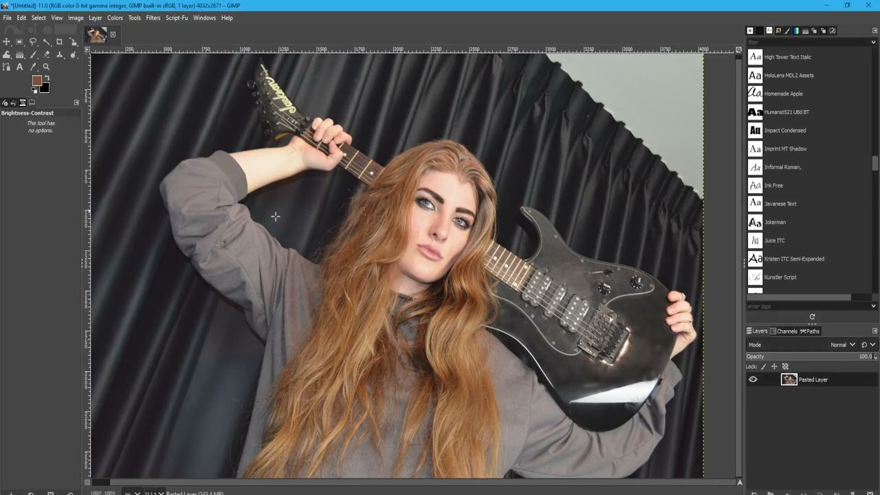 Color Corrections with GIMP