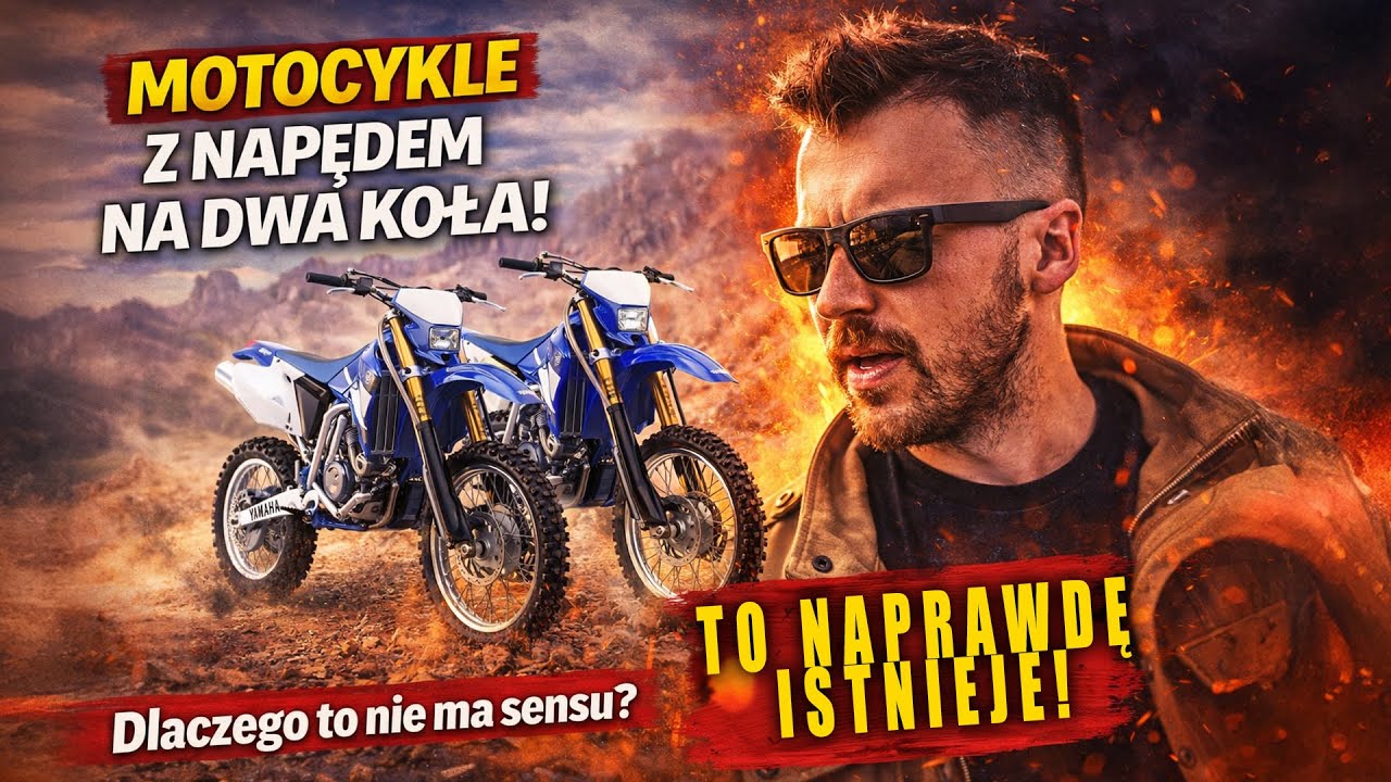 Motocykle z napędem 2WD, czyli na oba koła. Totalny bezsens, a może geniusz?