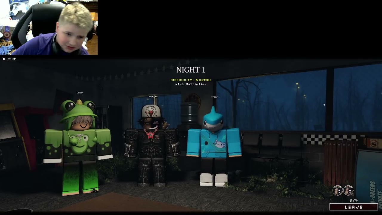 Playing night shift games with my friends