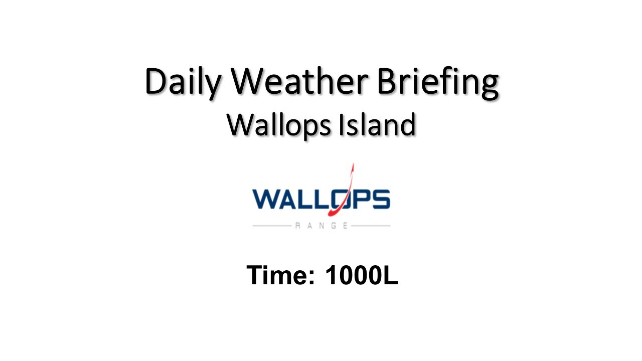 Daily Wallops Island Extended Weather Briefing January 15th 2026
