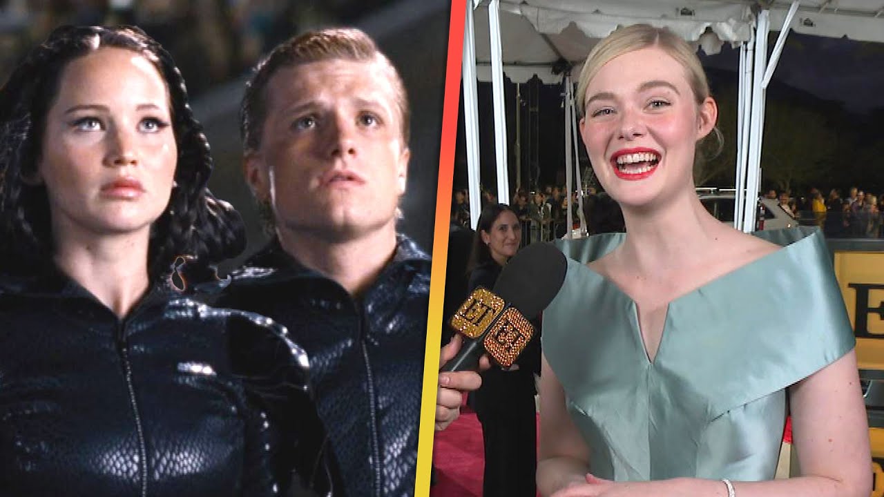 Elle Fanning REACTS to Jennifer Lawrence and Josh Hutcherson's Hunger Games Return!