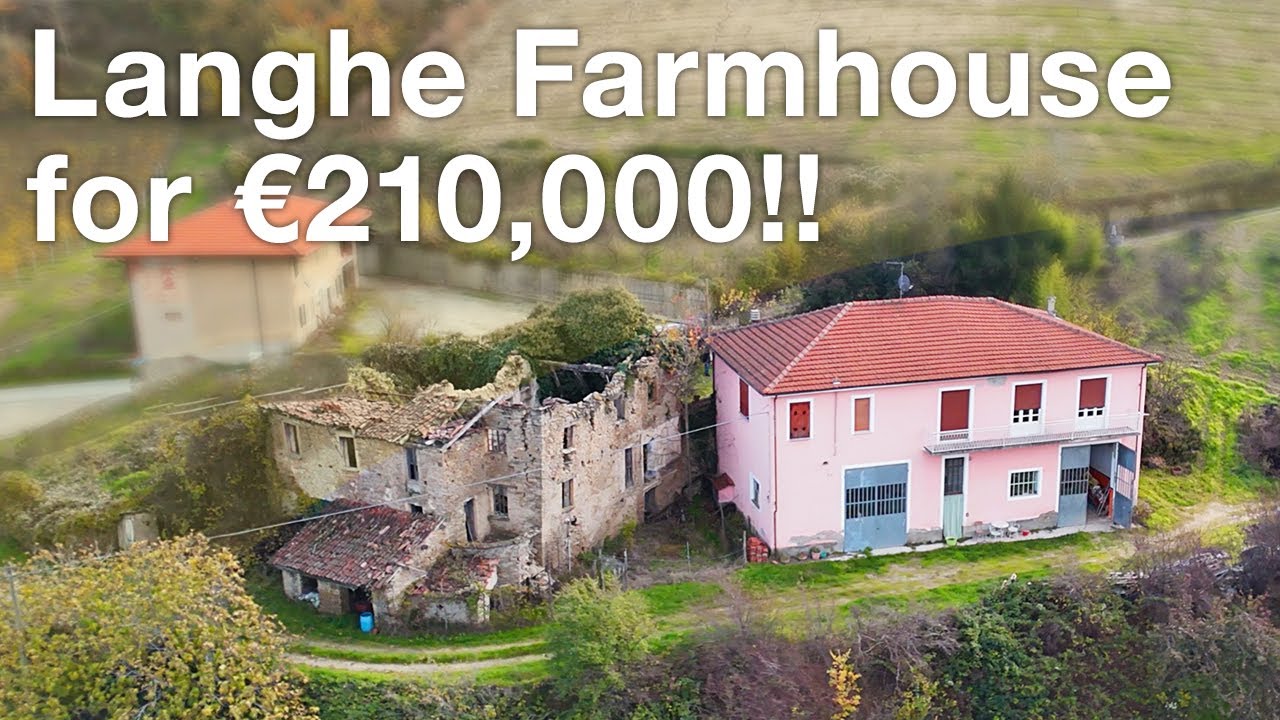 A short video of a farmhouse for sale in Santo Stefano Belbo, Langhe, Piedmont, Italy