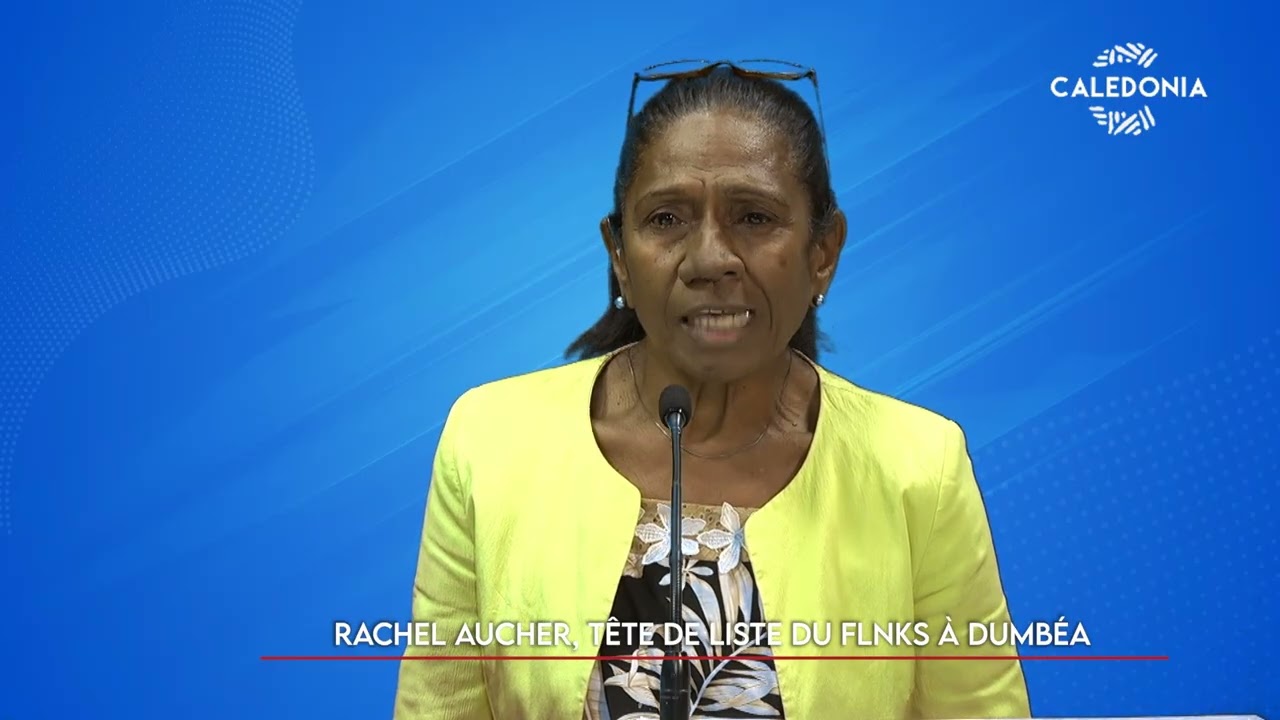 Rachelle Aucher, tête de liste du FLNKS à Dumbéa