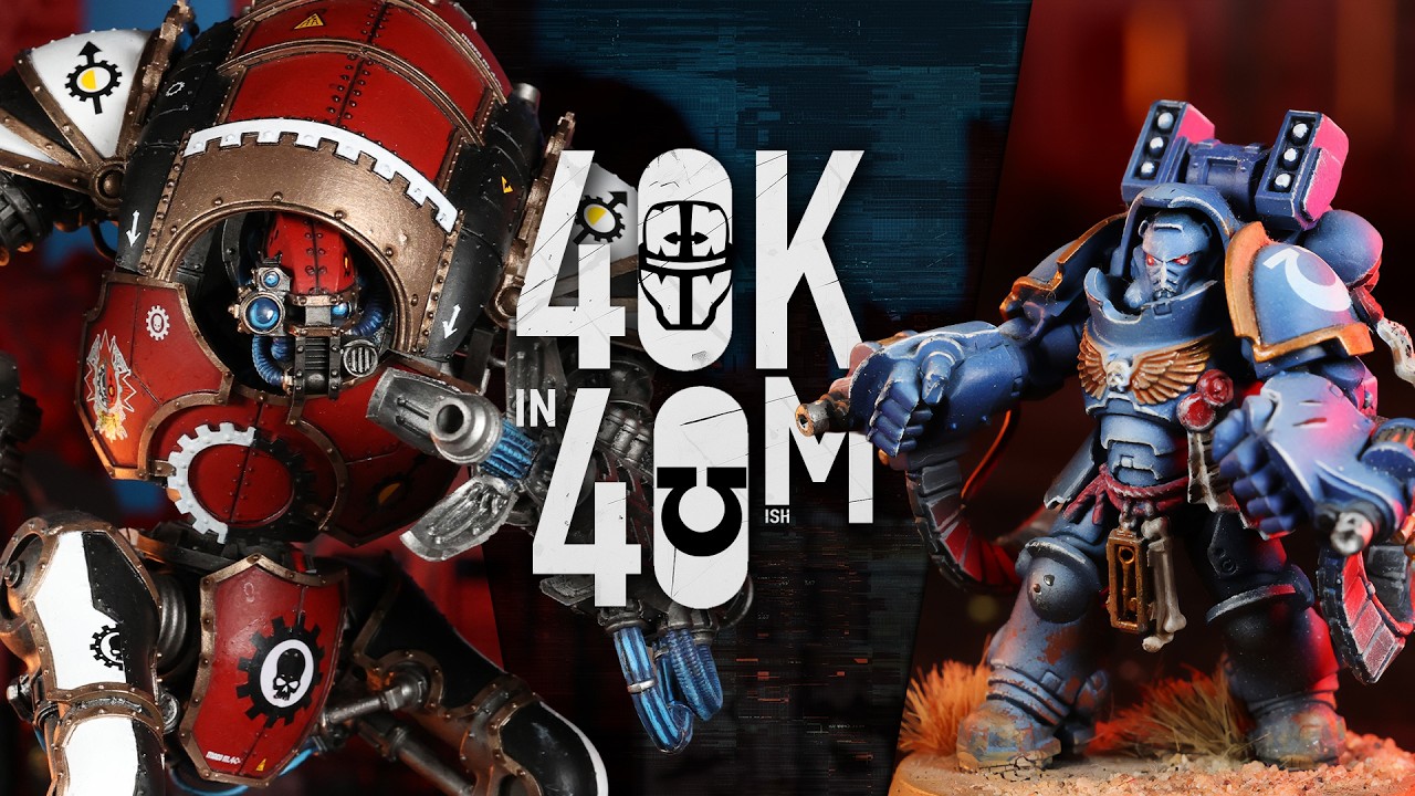 Ultramarine Steve Faces A Big Challenge. Imperial Knights! Warhammer 40k in 40m