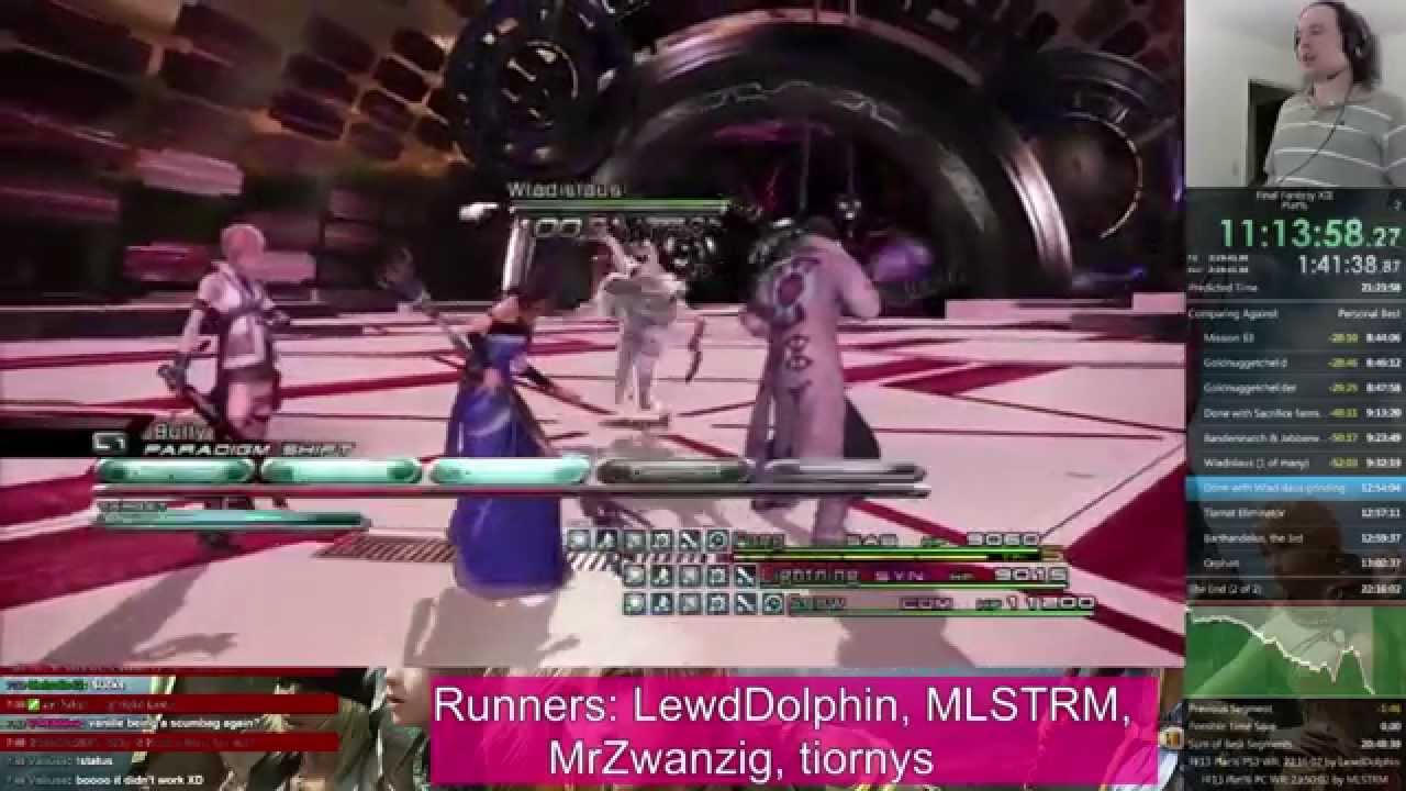 Final Fantasy XIII - Plat% RTA Speedrun - 19:49:06 (WR as of April 19, 2015) - Part 2 of 2