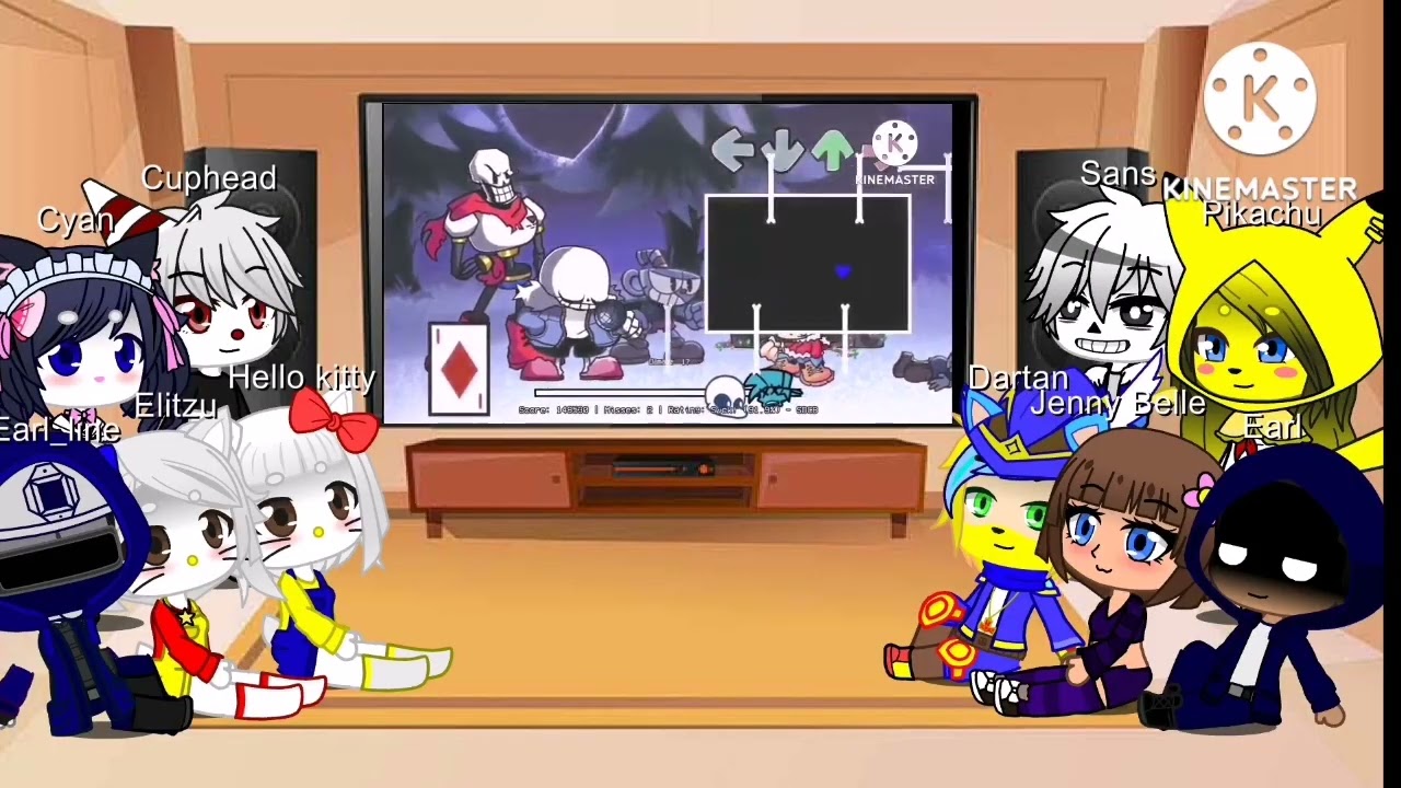 Every cameo Reacts Fnf Indie cross CROSSED OUT 4k sub special
