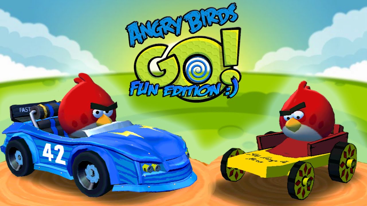 New Karts In Angry Birds Go! Fun Edition ~ Blue Turbo Karts And Golden Tutorial Kart.