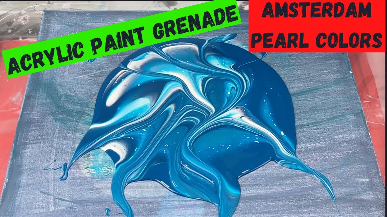 Acrylic Paint Grenade [Amsterdam Pearl Colors] Acrylic Pour~131