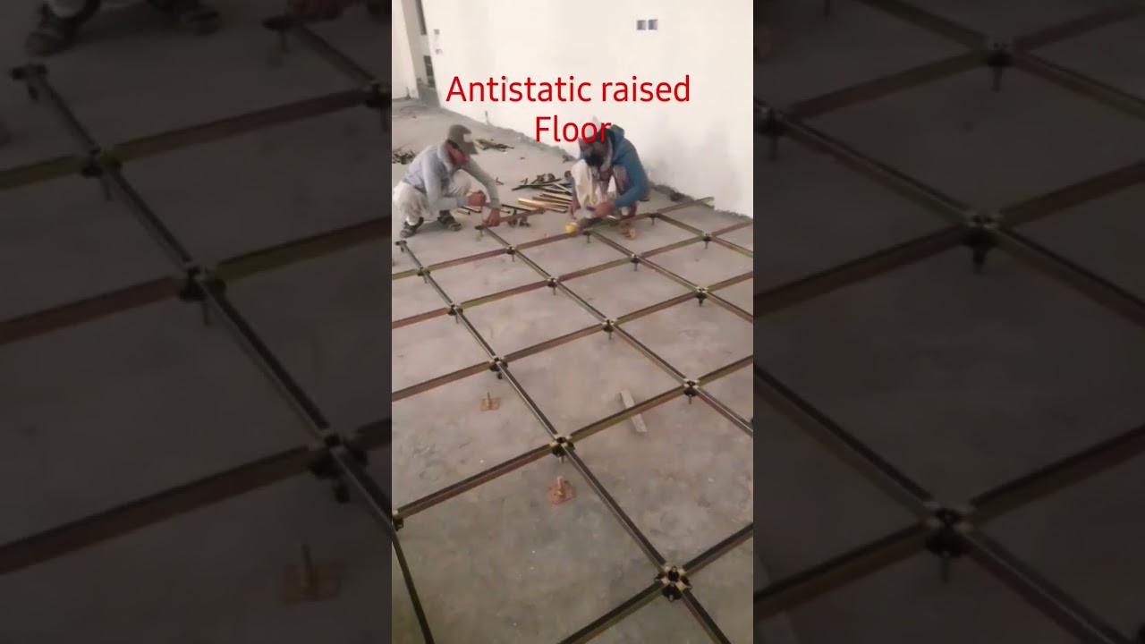 antistatic raised flooring #shorts #buildings #floor #flooring