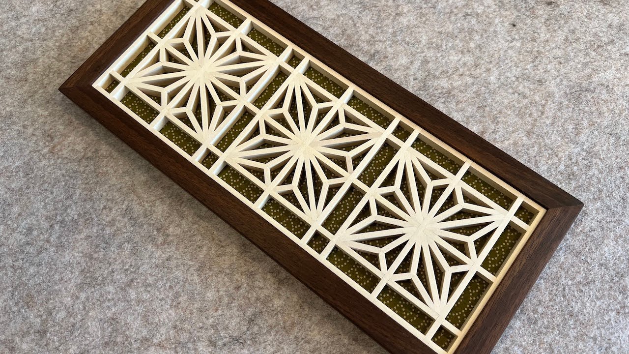 Crafting a Small asa-no-ha Kumiko Panel