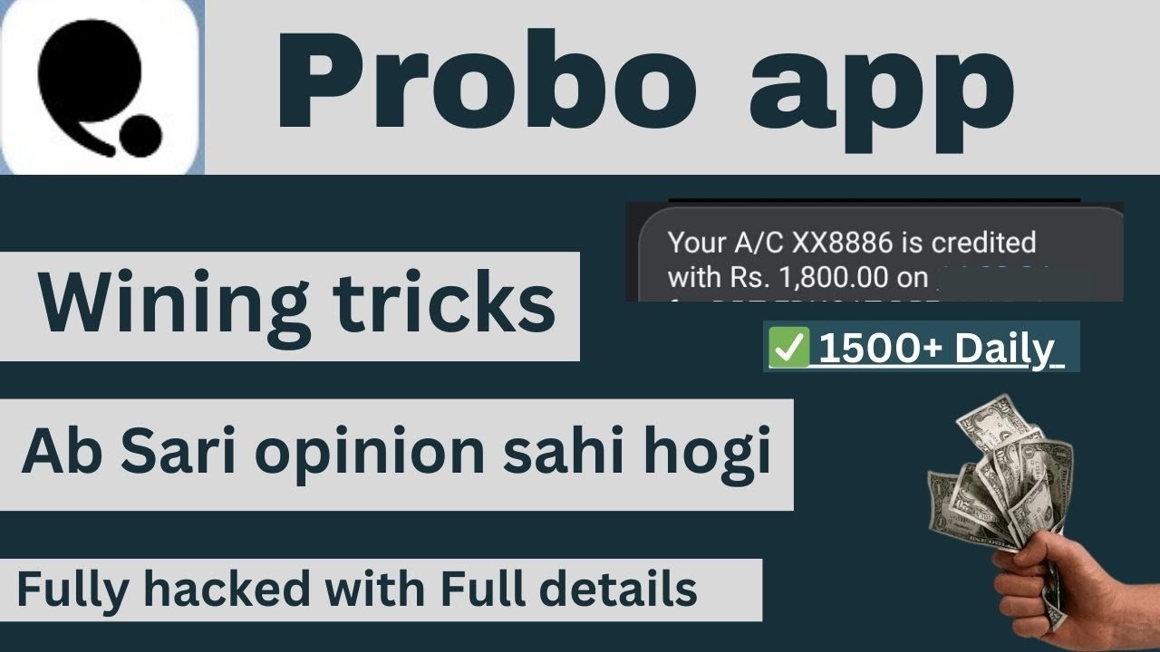 Probo app winning tips and tricks || probo app winning || Right prediction in probo