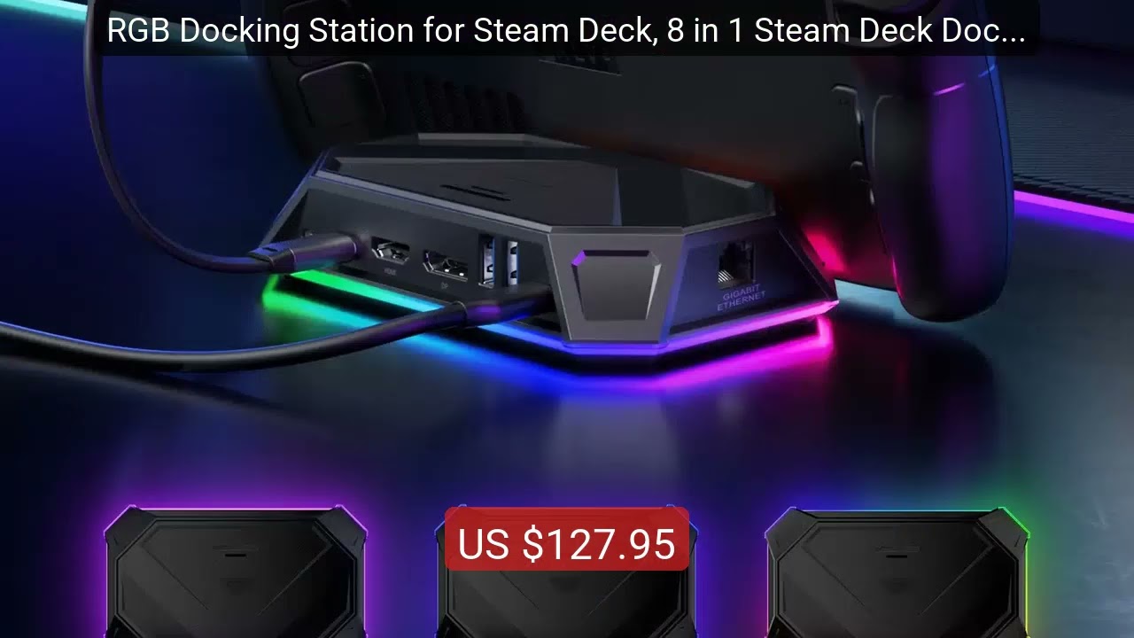 RGB Docking Station for Steam Deck, 8 in 1 Steam Deck Dock wit... &mdash; Best Buy 2026 | Great Quality!