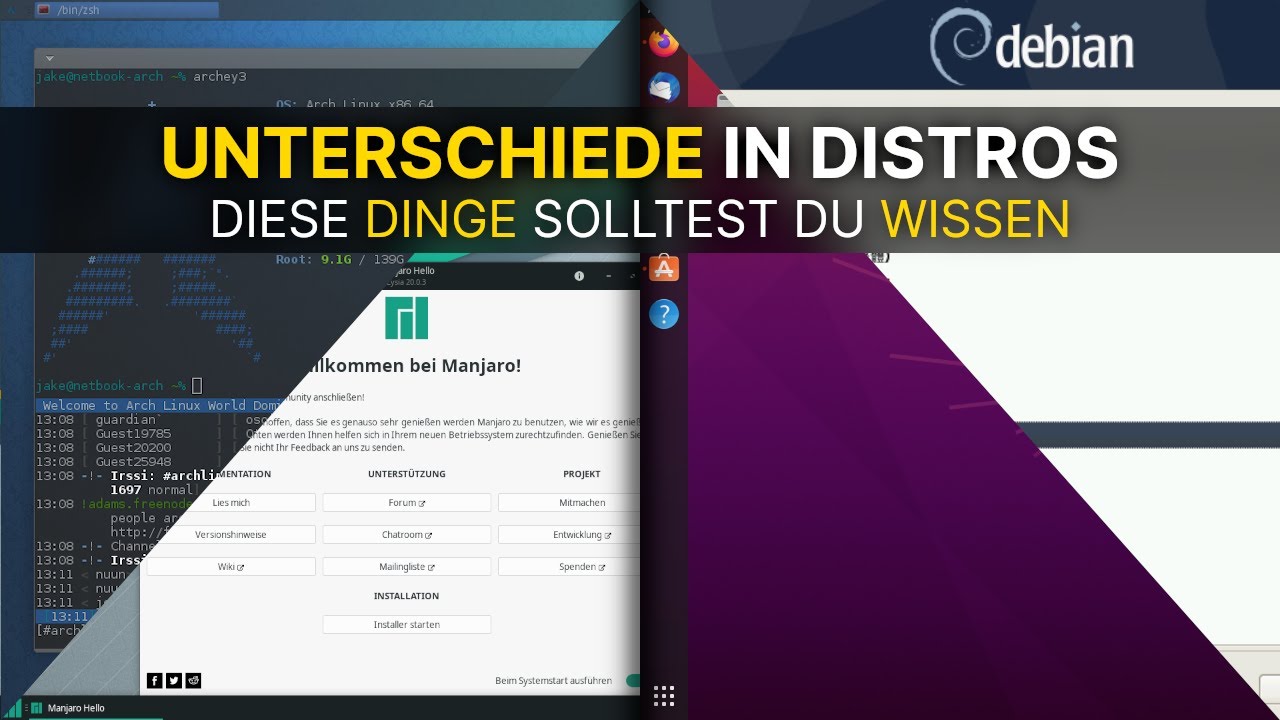 UNTERSCHIEDE in Distros - diese Dinge solltest Du wissen! | #Linux