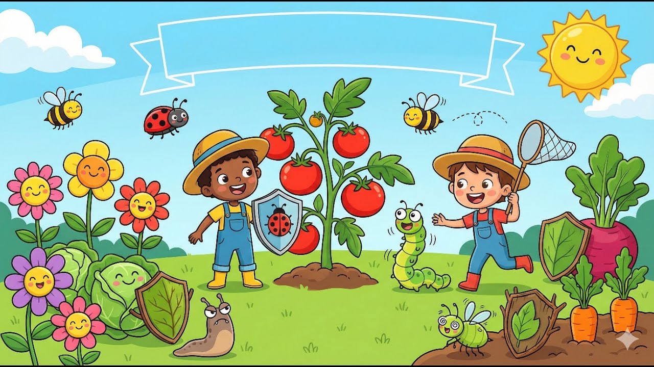 Stop Bugs Without Sprays! 🐛🚫 Fun Garden Tricks That Work! #gardeningforkids #pestcontrol #organic