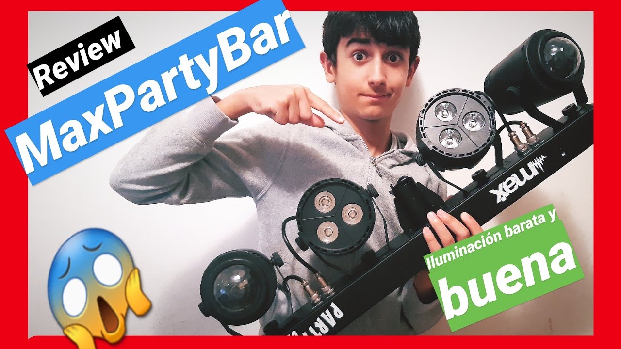💡Review Max PartyBar | max partybar | max party bar | iluminación para dj | luces para dj