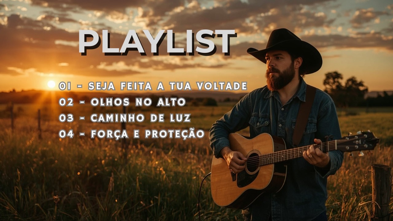MELHORES SERTANEJOS GOSPEL 2026 🤠 Louvores para Acalmar e Fortalecer (Salmo 121 e mais) - Playlist