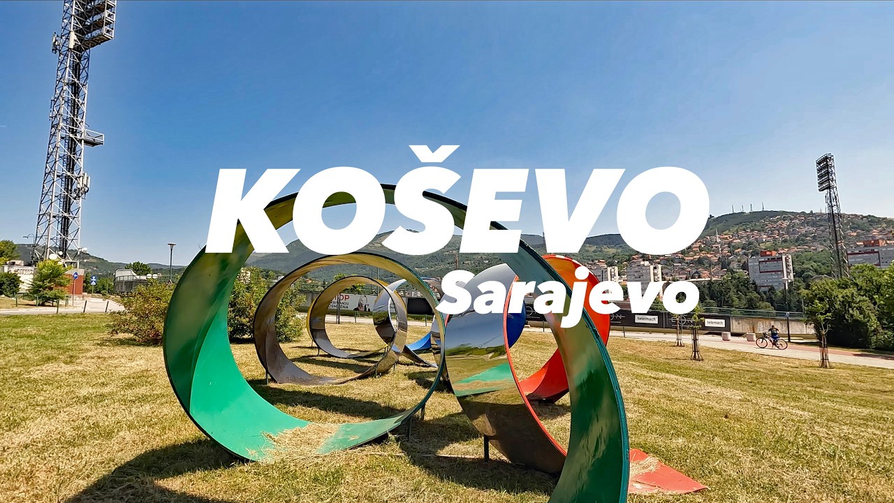 Sarajevo Walk: Šetnja kroz Koševo do Vječne vatre 🏟️ Koševo to the Eternal Flame ( 4K WALK )