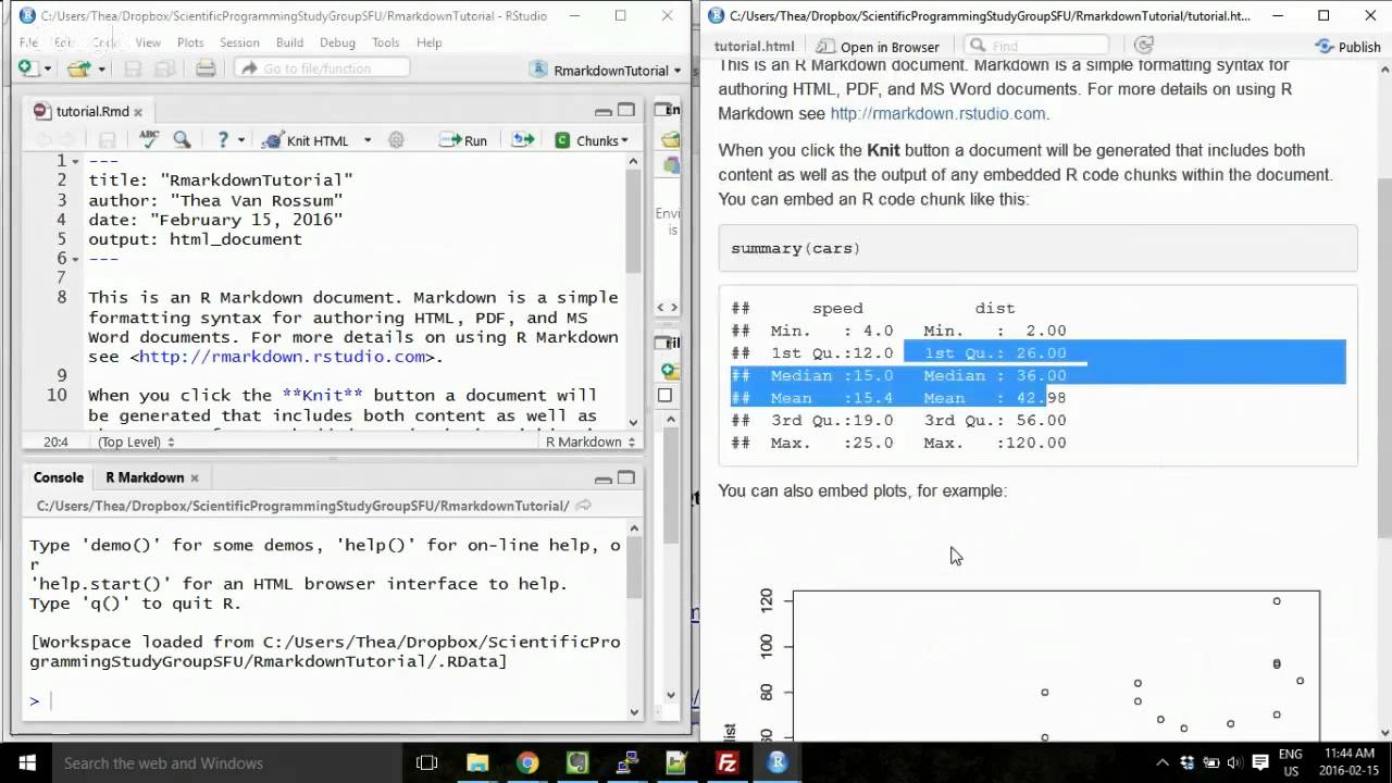 Rmarkdown Tutorial