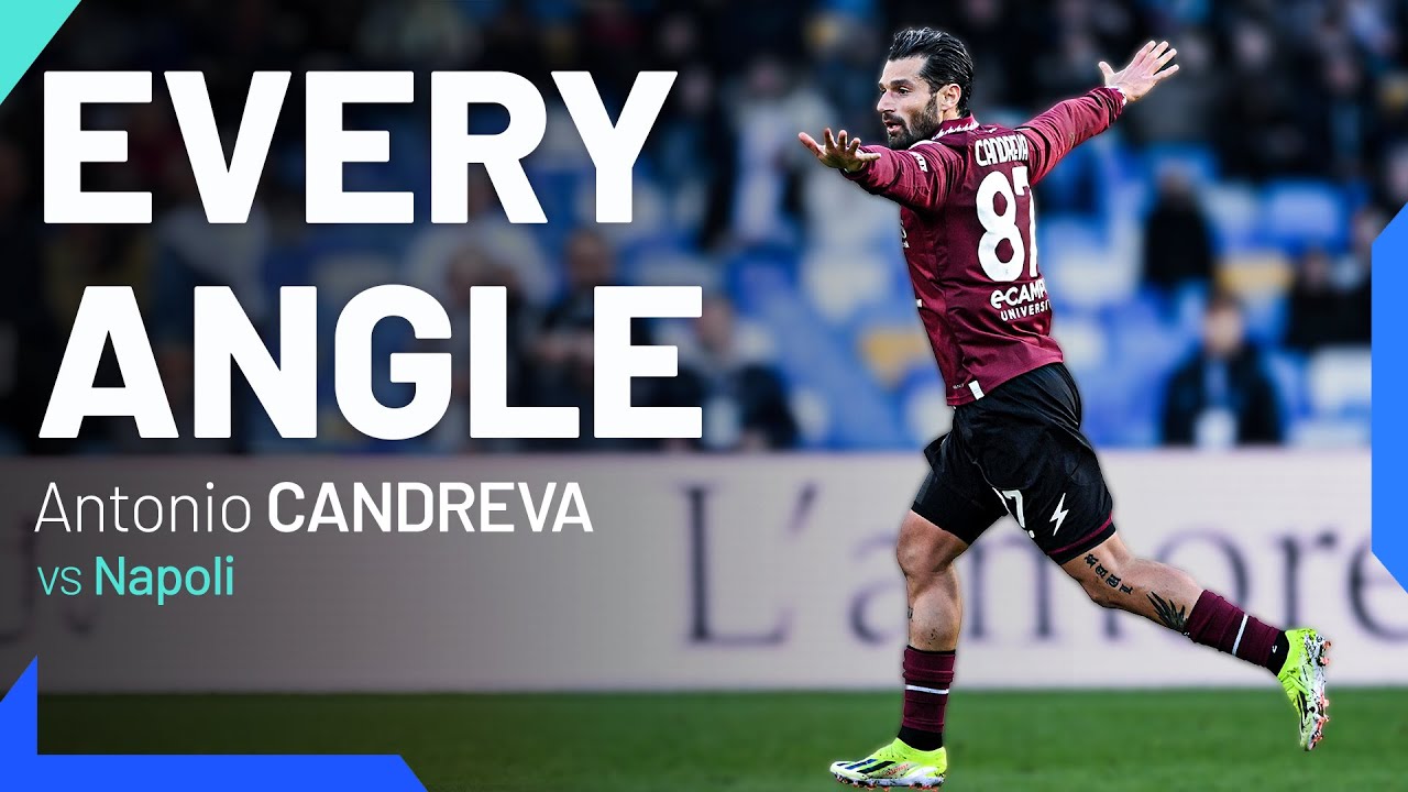 Candreva With an Outrageous Finish | Every Angle | Napoli-Salernitana | Serie A 2023/24
