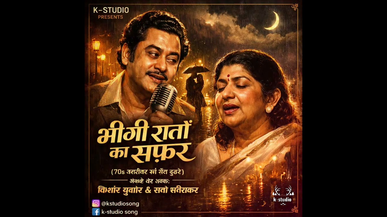 भीगी रातों का सफ़र 🌹❤️(Love Vibe) [  Love song ] Recorded by K-studio #lovesong #love #song #feel