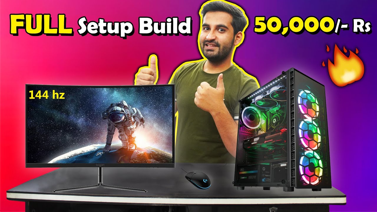 [HINDI] 50,000/- Rs Full Setup Build ! [Incl.Gaming Monitor, Mouse & KB]