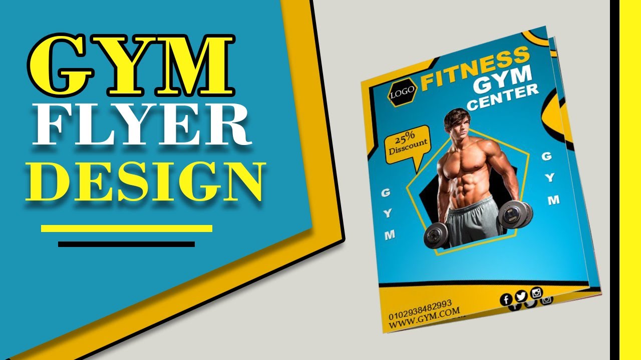 Flyer Design Tutorial || GYM Flyer Design Idea in MS Word || Business Flyer Design In MS Word || GYM