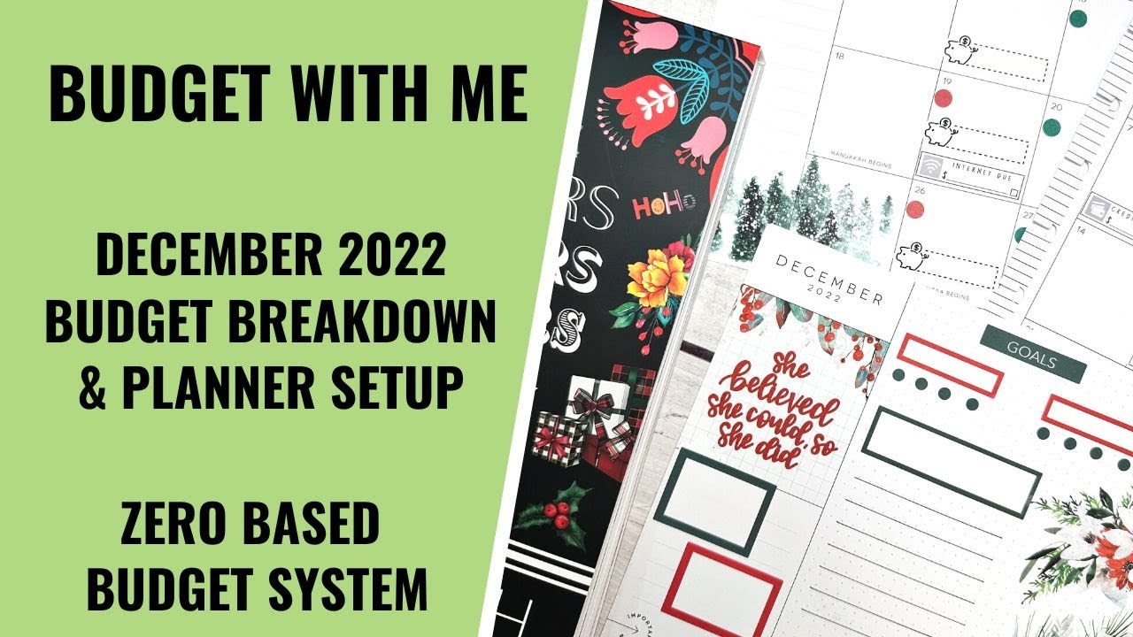 PLAN WITH ME | DECEMBER BUDGET CALCULATIONS AND PLANNER SETUP