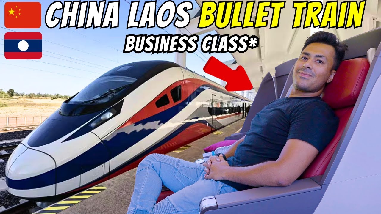 RIDING THE CHINA LAOS 🇨🇳 LUXURY BUSINESS CLASS HIGH SPEED BULLET TRAIN! SOUTH EAST ASIA IMMY TANI