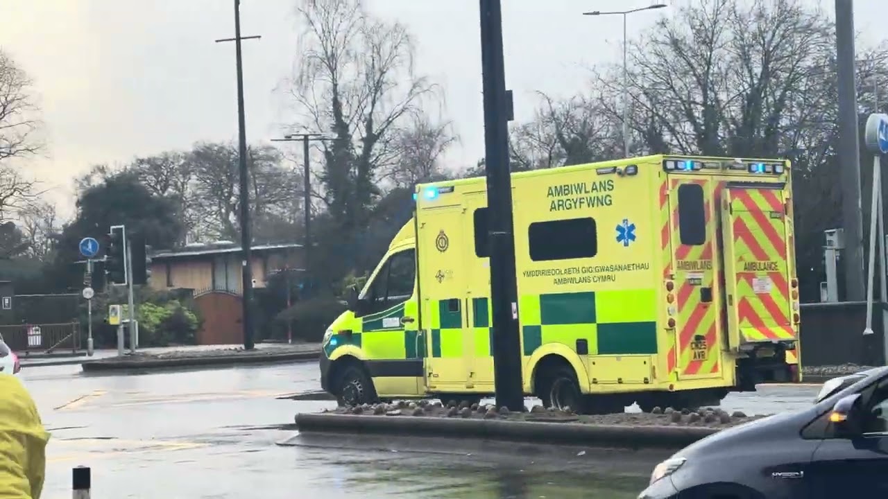 Welsh ambulance service responding in Cardiff 