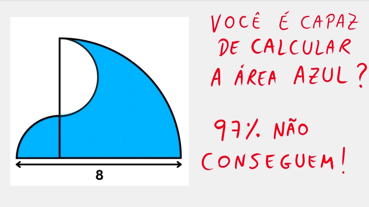 Você consegue resolver esse desafio de geometria? (Muita gente erra!)