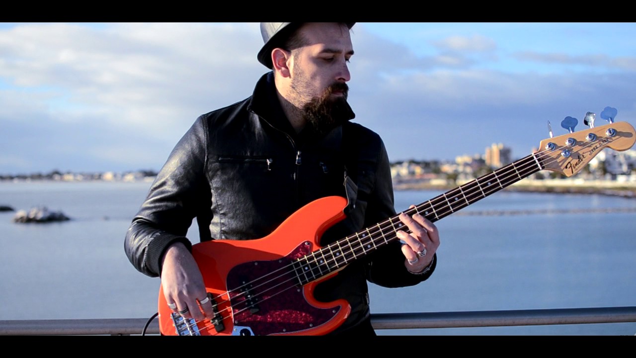 Bassist Daniele Carmone plays 