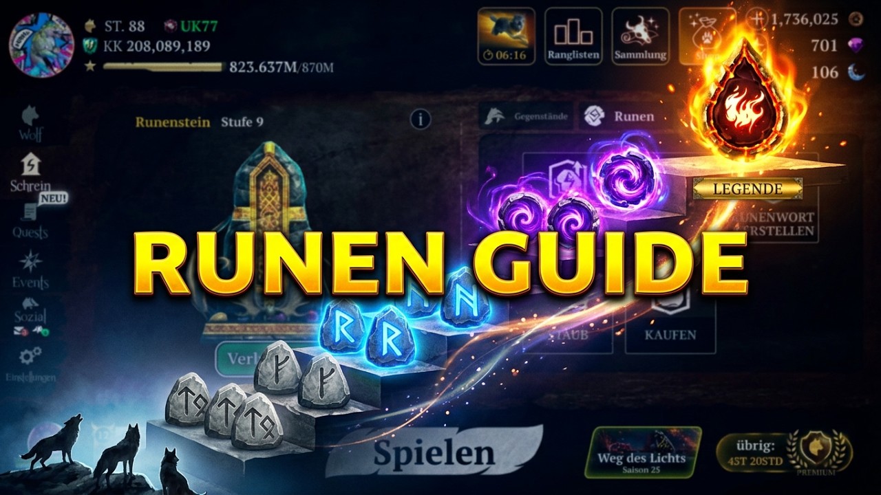 The Wolf MMORPG - Kurzanleitung Runen f&uuml;r frustrierte Bastler