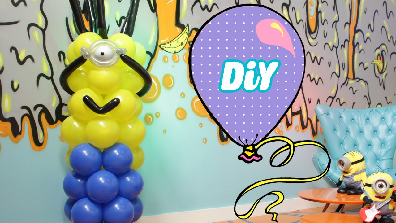 Como Fazer Minions de Balão -  How Minions balloons